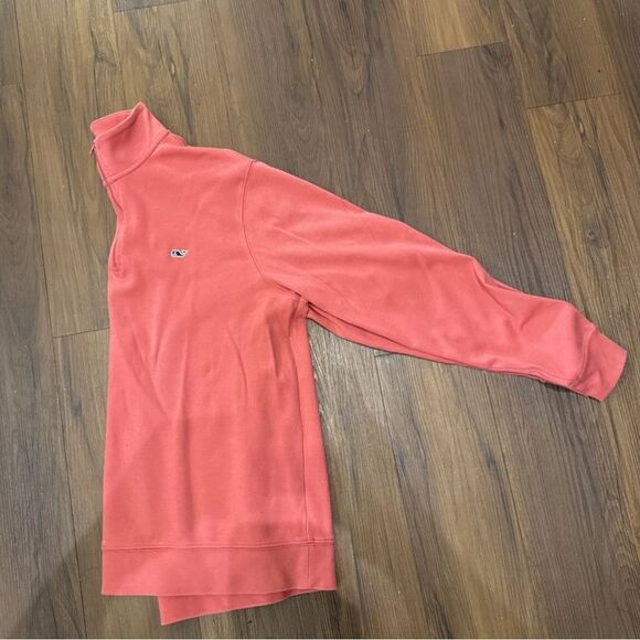 Vineyard Vines Coral Quarter-Zip Pullover Men’s size Small - Picture 5 of 7